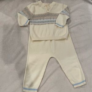 6-9mo knit outfit.